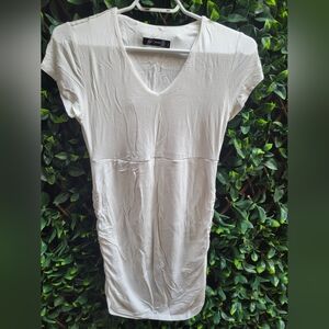Elegant White V-Neck Women's Top
